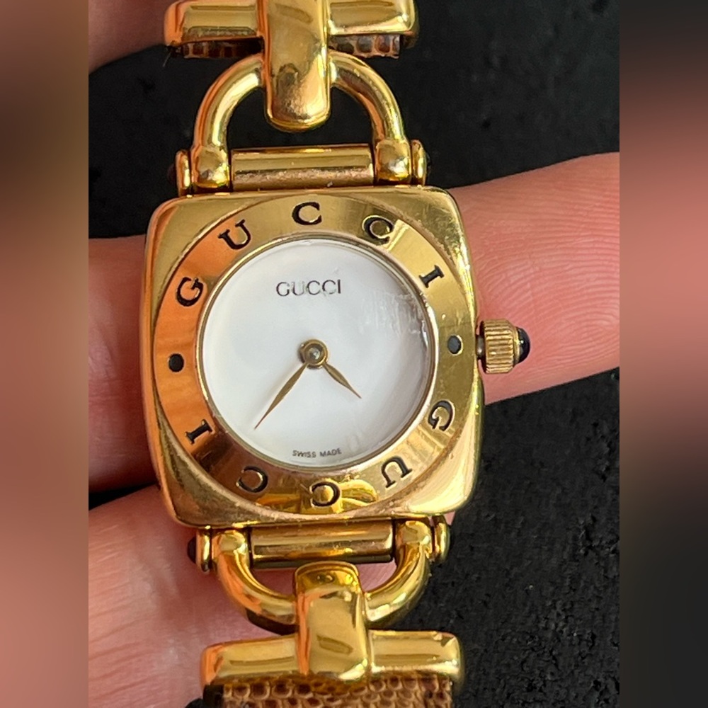 GUCCI 6300L Women's gold plated 10 microns 14K - Picture 3 of 16